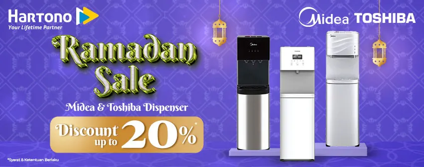 Dispenser Midea & Toshiba Ramadhan Sale