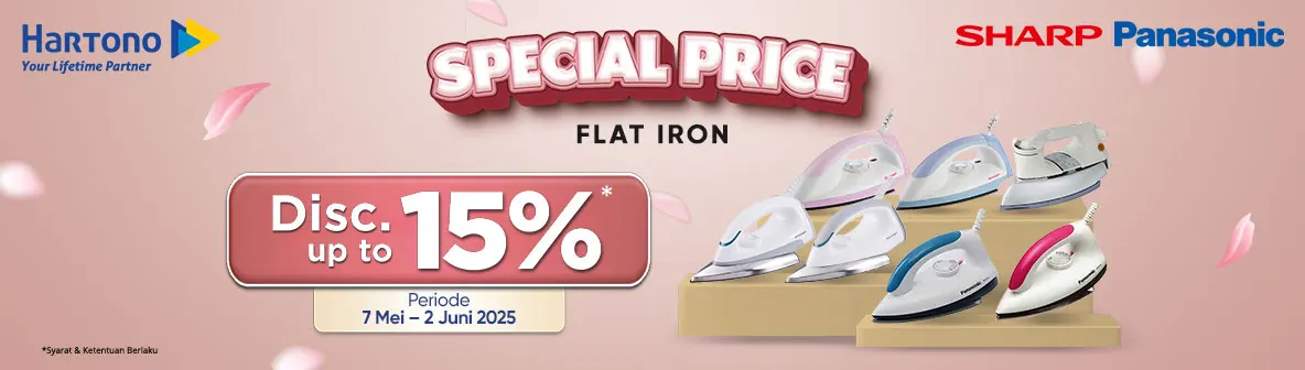 Setrika Panasonic & Sharp Special Price