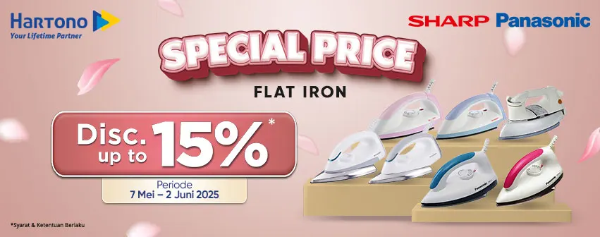 Setrika Panasonic & Sharp Special Price