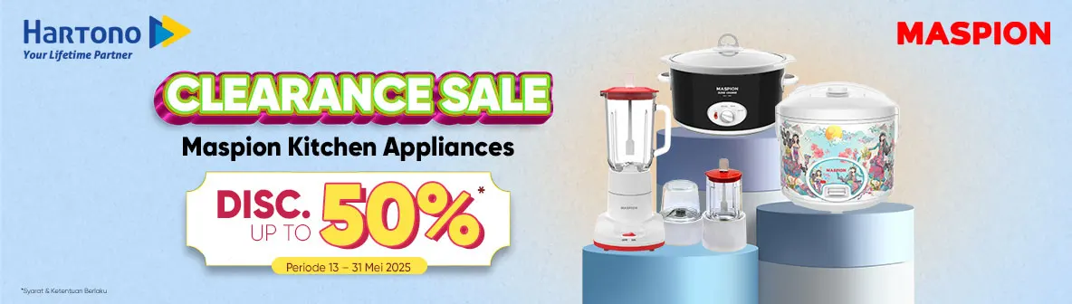 Maspion Blender & Cooker Clearance Sale