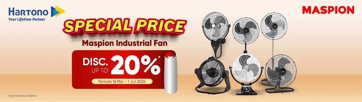 Maspion Kipas Special Discount, Super Irit!