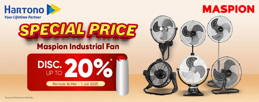 Maspion Kipas Special Discount, Super Irit!