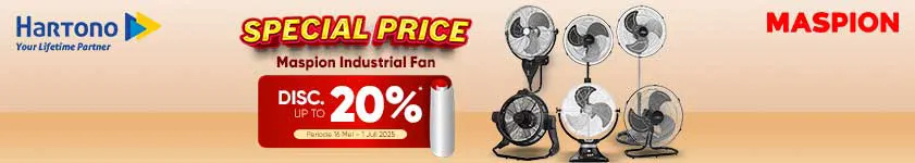 Maspion Kipas Special Discount, Super Irit!