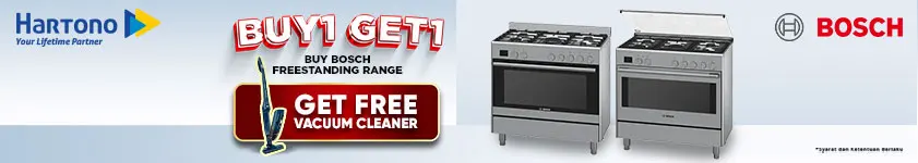 Bosch Kompor Freestanding Free Vacuum