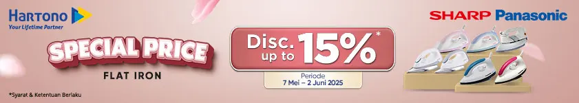 Setrika Panasonic & Sharp Special Price