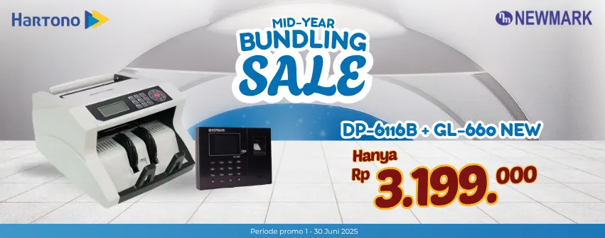NEWMARK BUNDLING MONEY COUNTER + FINGERPRINT DP6116B+GL-660NEW