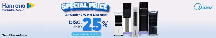 Midea Air Cooler & Dispenser Disc. up to 25%