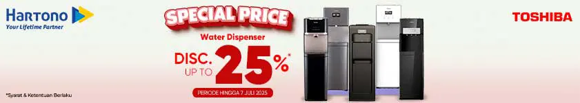 Toshiba Dispenser Air Spesial Diskon!