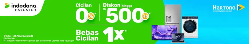 Belanja Elektronik Online di Hartono Lebih Enteng pakai Indodana PayLater