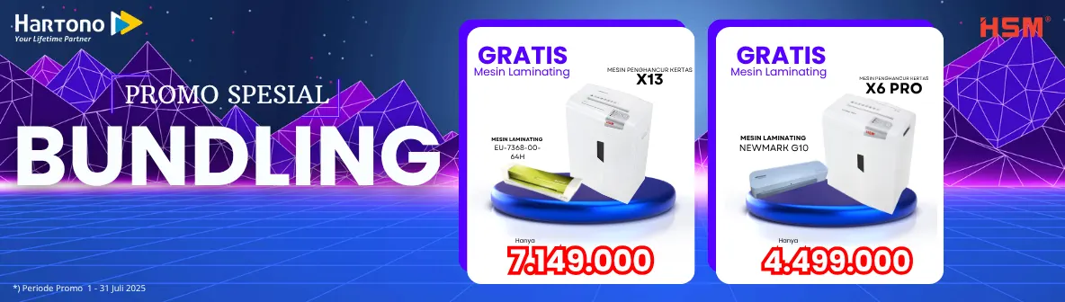 HSM Paper Shredder Gratis Mesin Laminating