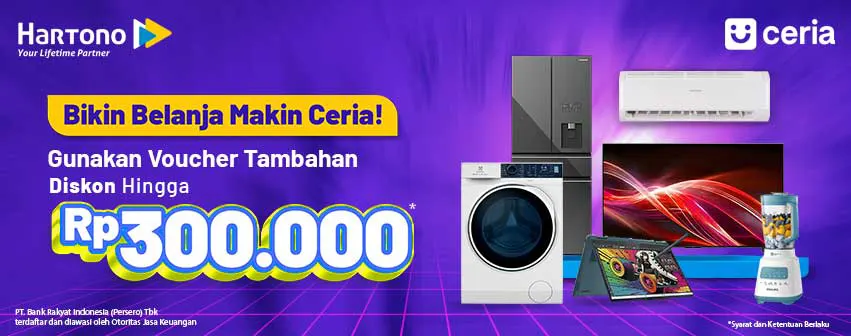 Belanja Elektronik Online hemat pakai BRI Ceria