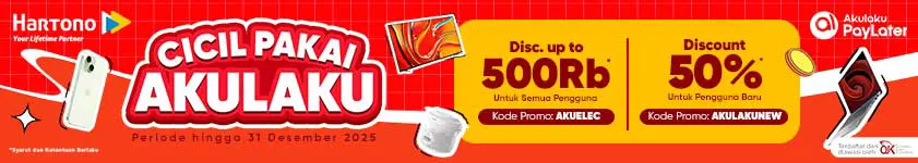 Belanja Elektronik Online di Hartono Online Store Hemat pakai Akulaku PayLater