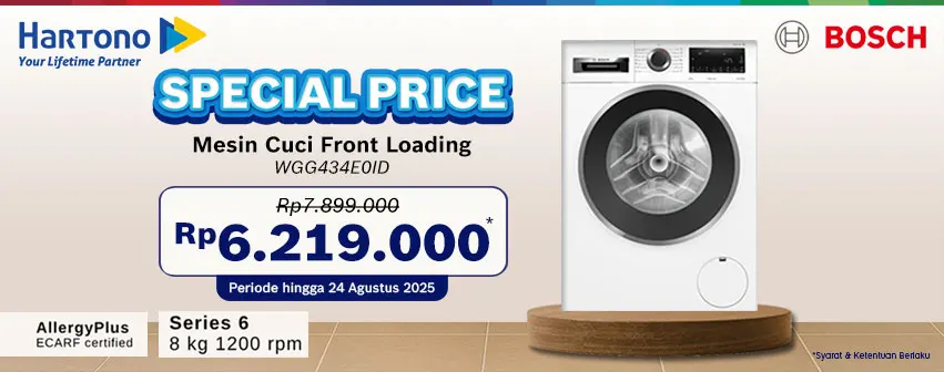 BOSCH MESIN CUCI FRONT LOADING WASHER WGG434E0ID