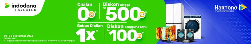 Belanja Elektronik Online di Hartono Lebih Enteng pakai Indodana PayLater