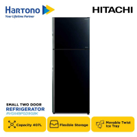 HITACHI KULKAS 2 PINTU KECIL 2 DOOR SMALL REFRIGERATOR RVGX48PGD9GBK