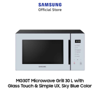 Bespoke Samsung Countertop Microwave Grill with Glass Touch & Simple UX - Sky Blue [30 L] - MG30T5068CY/SE