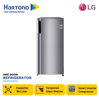 LG KULKAS 1 PINTU 169L Bio Shield One Door Refrigerator GNINV201SL