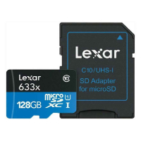 LEXAR HIGH PERFORMANCE MICROSDHC 128GB LSDMI128GBBAP633A-[HM]