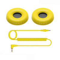 PIONEER EAR PADS AND COILED CORD HC-CP08_YELLOW