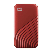 WESTERN DIGITAL PORTABLE SSD MY PASSPORT 500 GB RED