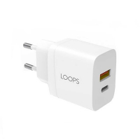 LOOPS DUAL PORT WALL CHARGER ADAPTOR 20W