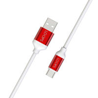 LOOPS KABEL DATA / KABEL CHARGER TPE CABLE TYPE C 1.1M RED