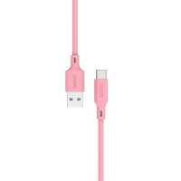 LOOPS KABEL DATA / KABEL CHARGER CANDY SERIES CABLE A TO C PEACH