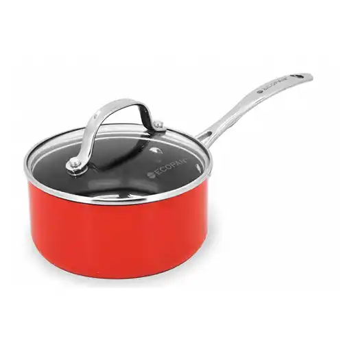 ECOPAN PANCI BERGAGANG 14 CM SAUCEPAN RED NECOSP14DCCR