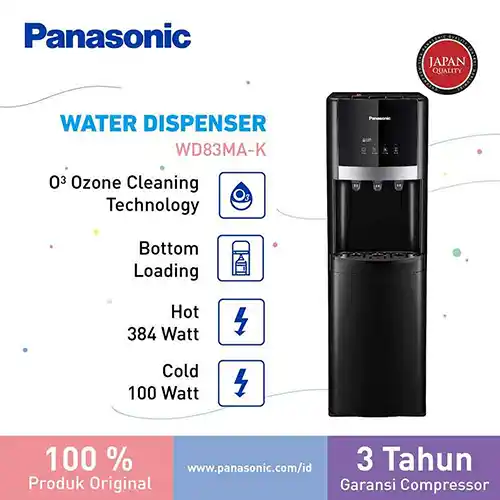 PANASONIC DISPENSER AIR BERDIRI GALON BAWAH STANDING DISPENSER NY-WDB83MAK1