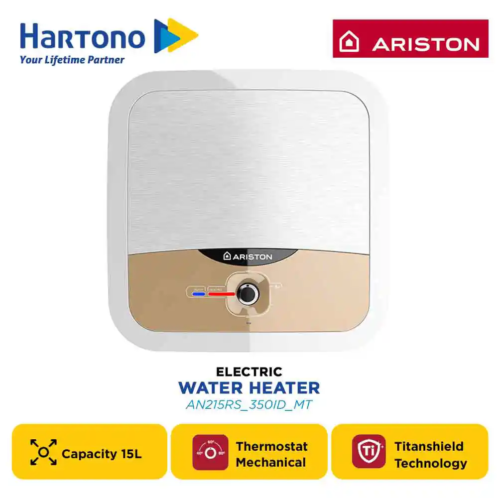 ARISTON PEMANAS AIR ELECTRIC WATER HEATER ANDRIS2 R 15L AN215RS_350ID_MT