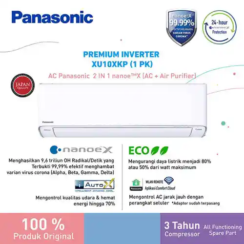 PANASONIC AC SPLIT AIR CONDITIONER INVERTER IONIZER CSXU-XKP SERIES