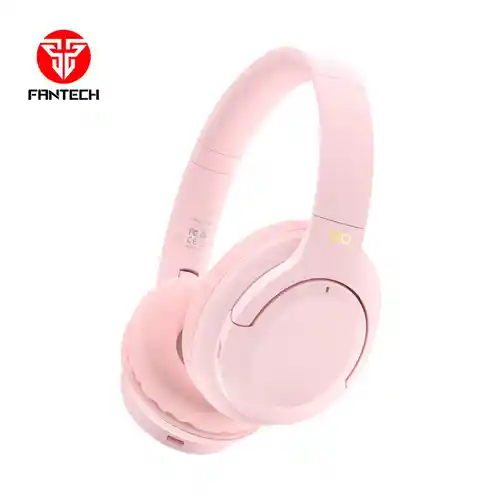 FANTECH WIRELESS HEADPHONE DUAL MODE GO VIBE WH05 PINK