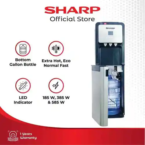 SHARP DISPENSER AIR BERDIRI GALON BAWAH STANDING DISPENSER SWD-88EHL-SL