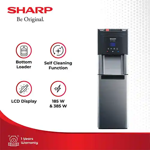 SHARP DISPENSER AIR BERDIRI GALON BAWAH STANDING DISPENSER SWD-75EHL-SL