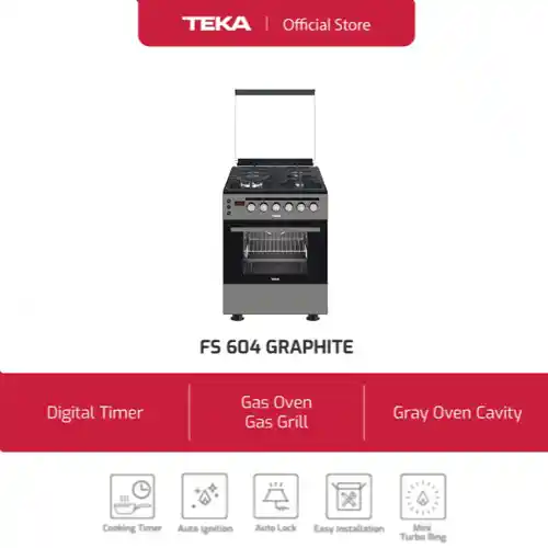 TEKA KOMPOR FREESTANDING RANGE FS604GRAPHITE