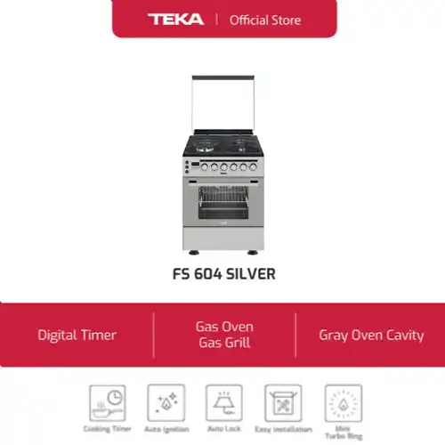 TEKA KOMPOR FREESTANDING RANGE FS604SILVER