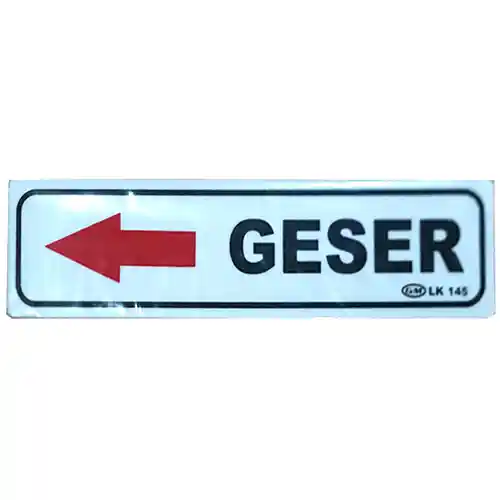GM LABEL SMALL 145 GESER KIRI
