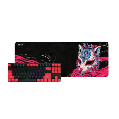 REXUS GAMING CABLE KEYBOARD + THEMATIC MOUSEPAD AYAKA SERIES HENKA KG6BR