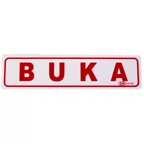GM LABEL SMALL LK161 BUKA