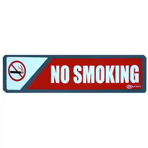 GM LABEL SMALL 243C NO SMOKING