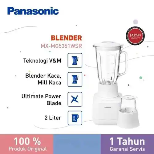 PANASONIC COUNTERTOP BLENDER MX-MG5351WSR