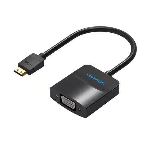 VENTION KABEL MINI HDMI TO VGA CONVERTER WITH FEMALE MICRO USB AGABB
