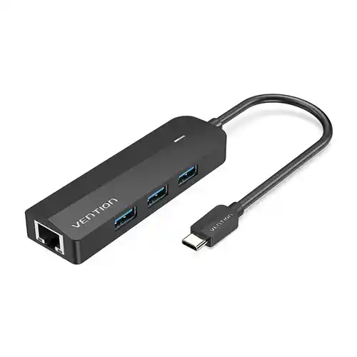 VENTION USB HUB 5in1 TYPE C TO USB 2.0 & LAN TGOBB
