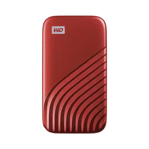 WESTERN DIGITAL PORTABLE SSD MY PASSPORT 500 GB RED