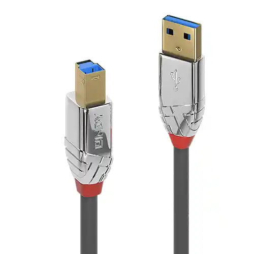 LINDY KABEL CONVERTER CHROMO USB 3.2 TYPE A TO B CABLE 36662
