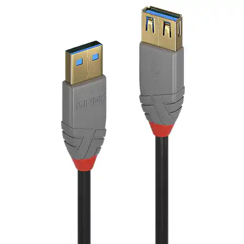 LINDY KABEL CONVERTER ANTHRA USB MALE A TO FEMALE A CABLE 36761