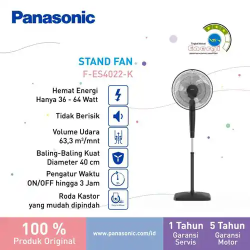 PANASONIC KIPAS ANGIN BERDIRI STAND FAN FES4022 SERIES