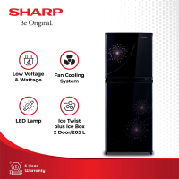SHARP KULKAS 2 PINTU KECIL SMALL 2 DOOR REFRIGERATOR PINK SJ237MGDP