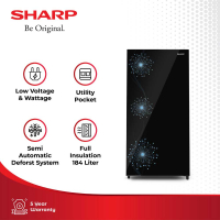 SHARP KULKAS 1 PINTU 1 DOOR REFRIGERATOR DANDELION SERIES BLUE SJX197MGDB