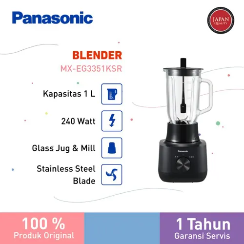 PANASONIC COUNTERTOP BLENDER MX-EG3351KSR